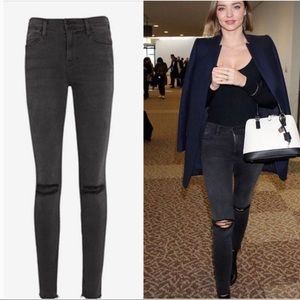 Frame Le High Skinny Muddy Rips